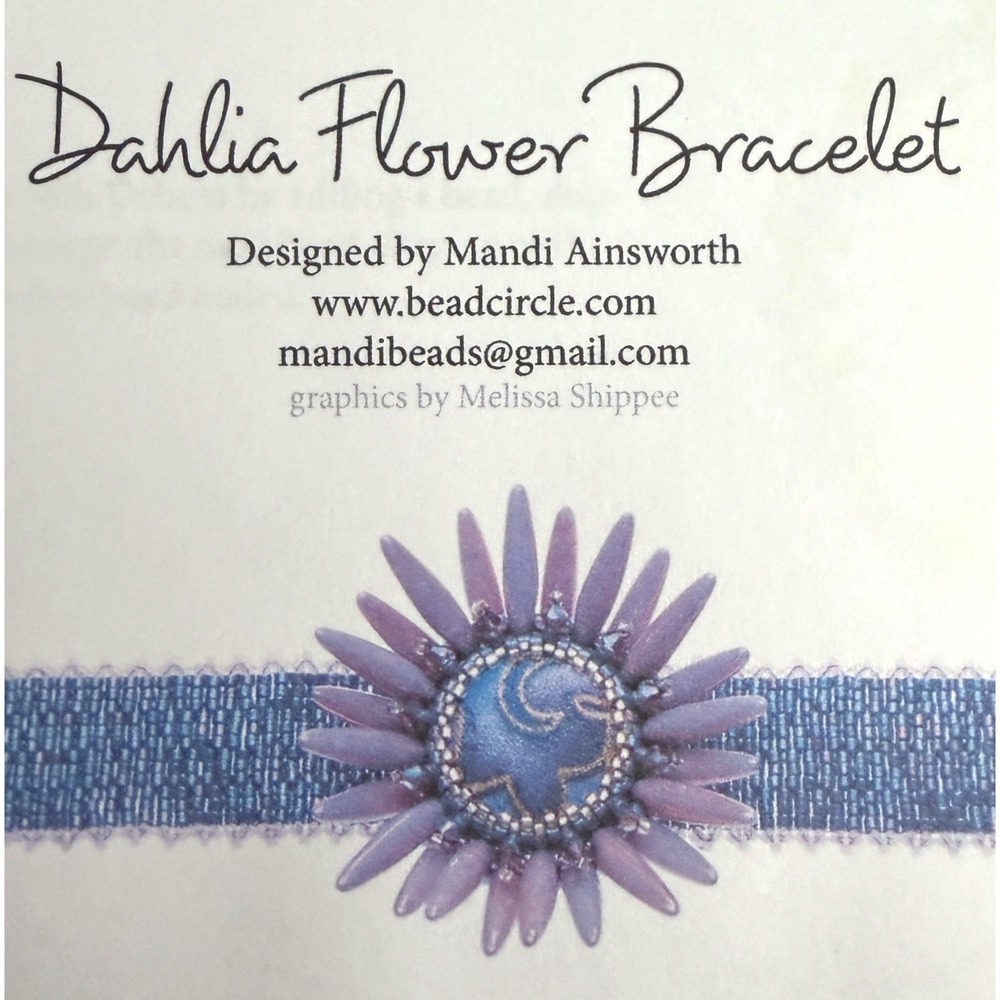 Bracelet Beading Kit Mandi Ainsworth Dahlia Flower DIY